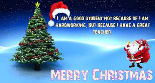 Merry Christmas Sir Madam Teacher