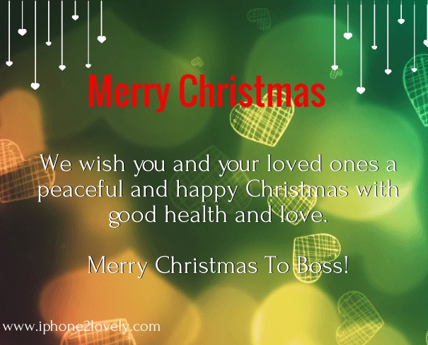 Merry Christmas Messages For Boss 2024