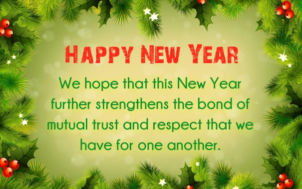 Happy New Year Formal Messages Clients Customers Buisness 2025