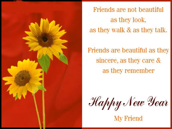 Yellow Flowers New Year 2015 Ecards